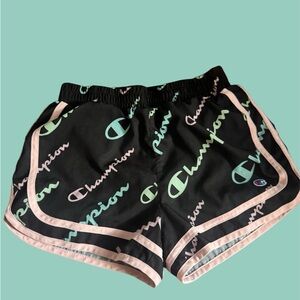 Champion Women's Black, Pink, Teal, and Mint Athletic Shorts